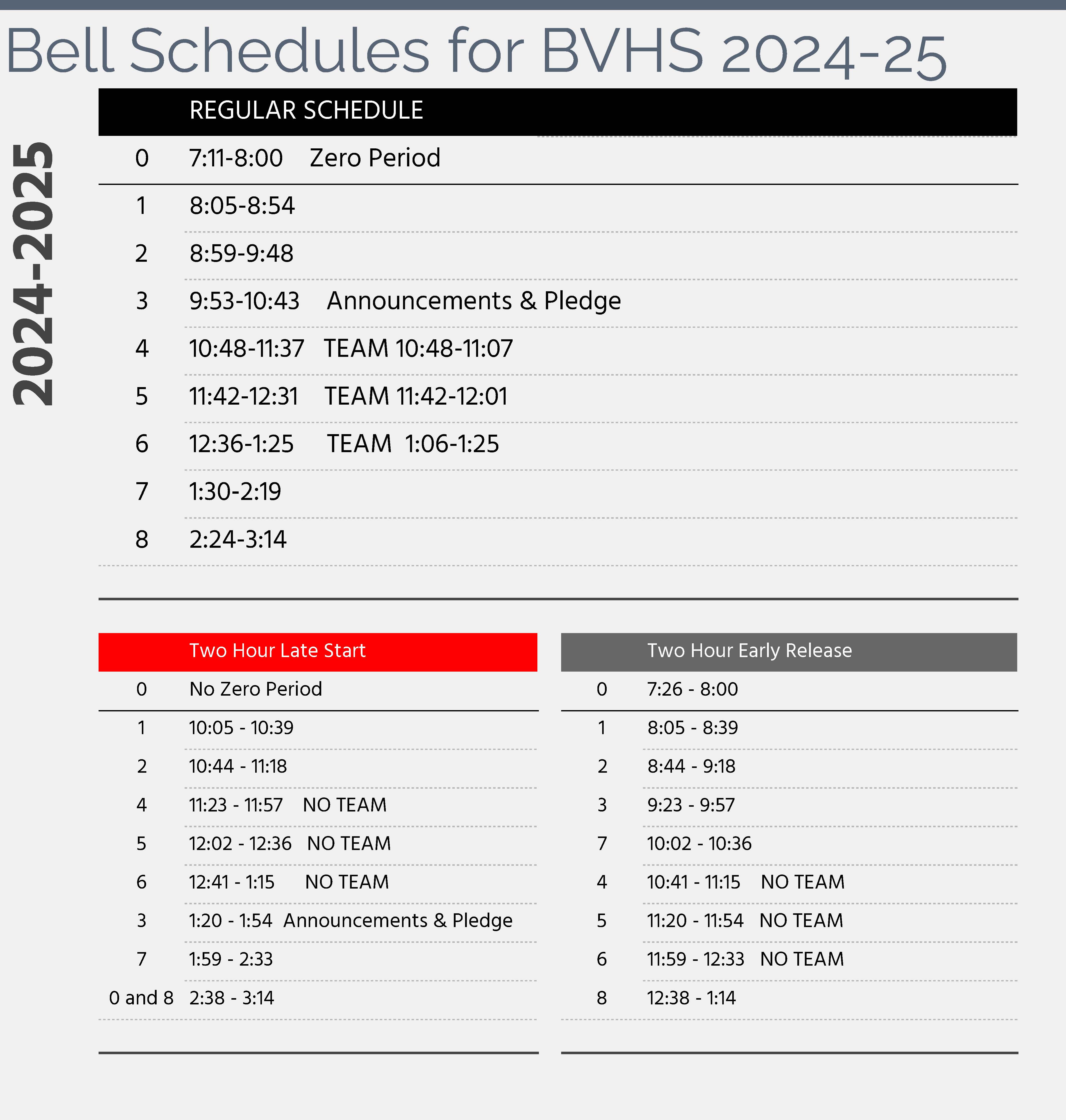 Schedule